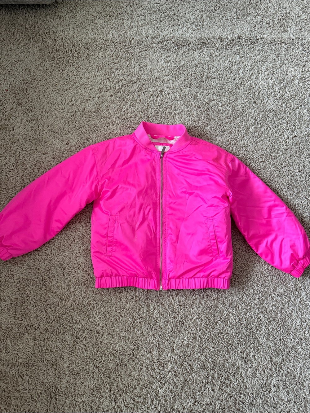 Girls' Cat & Jack-Bright Pink Bomber-Jackets & Coats (Matching Adult Available)